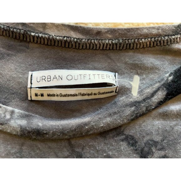 Urban Outfitters Tie Dye Tunic Top Black Gray Oversized Boho Grunge Loose Fit M - Picture 6 of 10